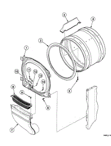 Drum Assy parts for Speed Queen Dryer SSG909QF1124 from AppliancePartsPros.com