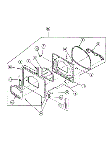 Door Assy parts for Speed Queen Dryer SSG919QF from AppliancePartsPros.com
