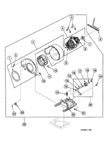 Motor Assy parts for Speed Queen Dryer SSG919WF from AppliancePartsPros.com