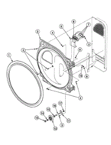 Roller Assy parts for Speed Queen Dryer SSGB19WJ from AppliancePartsPros.com