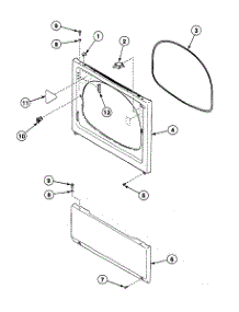 Front Panel parts for Speed Queen Dryer SSGF09LJ from AppliancePartsPros.com