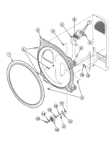Roller Assy parts for Speed Queen Dryer SSGT09LF from AppliancePartsPros.com