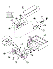Cabinet Controls parts for Speed Queen Dryer SSGT09QF from AppliancePartsPros.com