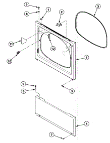 Front Panel parts for Speed Queen Dryer SSGT09WF from AppliancePartsPros.com