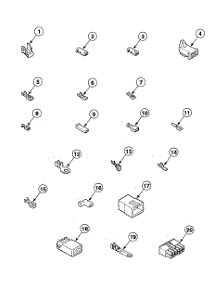 Terminals Blocks parts for Speed Queen Dryer SSGT09WF from AppliancePartsPros.com