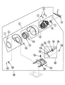 Motor Assy parts for Speed Queen Dryer SSGT19LF from AppliancePartsPros.com