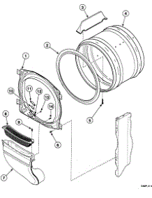 Drum Assy parts for Speed Queen Dryer SSGY09LF from AppliancePartsPros.com