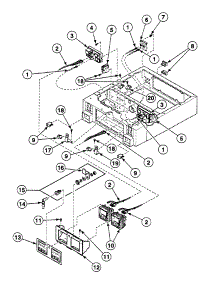 Control Panel parts for Speed Queen Dryer SSGZ19LF from AppliancePartsPros.com