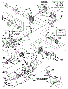 Figure 1 - Engine parts for Homelite Gas Line Trimmer ST-385 from AppliancePartsPros.com