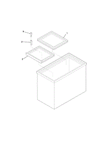 Door parts for Crosley Chest Freezer ST07G3 from AppliancePartsPros.com