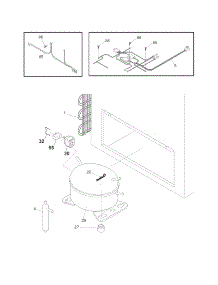 System parts for Crosley Chest Freezer ST07G3 from AppliancePartsPros.com