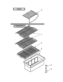 Shelf Parts parts for Kirkland Top-Mount Refrigerator ST14CKXDQ00 from AppliancePartsPros.com