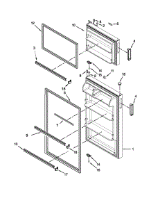 Door Parts parts for Kirkland Top-Mount Refrigerator ST14CKXSQ02 from AppliancePartsPros.com