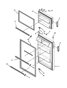 Door Parts parts for Kirkland Top-Mount Refrigerator ST14CKXSQ03 from AppliancePartsPros.com