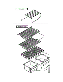Shelf Parts parts for Kirkland Top-Mount Refrigerator ST14CKXSQ03 from AppliancePartsPros.com