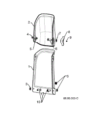Chute Assembly parts for Husqvarna Gas Snowblower ST151-96183000405 from AppliancePartsPros.com