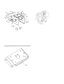 Engine / Frame / Mounting Plate parts for Husqvarna Gas Snowblower ST224-96193009602 from AppliancePartsPros.com