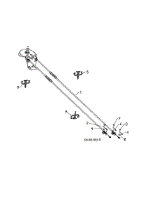 Cable Rotator Assembly parts for Husqvarna Gas Snowblower ST224-96193009603 from AppliancePartsPros.com