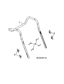 Upper Handle parts for Husqvarna Gas Snowblower ST224-96193009603 from AppliancePartsPros.com