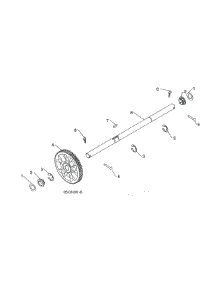 Gear / Axle Shaft parts for Husqvarna Gas Snowblower ST224-96193009603 from AppliancePartsPros.com