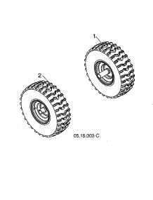Wheels parts for Husqvarna Gas Snowblower ST224-96193009603 from AppliancePartsPros.com