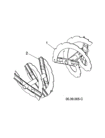 Auger Weld parts for Husqvarna Gas Snowblower ST224-96193009604 from AppliancePartsPros.com