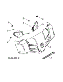 Console Cover parts for Husqvarna Gas Snowblower ST224-96193009604 from AppliancePartsPros.com