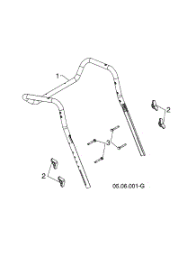 Upper Handle parts for Husqvarna Gas Snowblower ST224-96193009604 from AppliancePartsPros.com