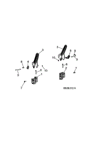 Handle Levers parts for Husqvarna Gas Snowblower ST224-96193009605 from AppliancePartsPros.com