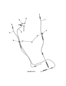 Drive & Auger Control Cables parts for Husqvarna Gas Snowblower ST224-96193009605 from AppliancePartsPros.com