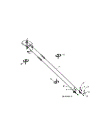 Rotator Cable parts for Husqvarna Gas Snowblower ST224-96193009605 from AppliancePartsPros.com