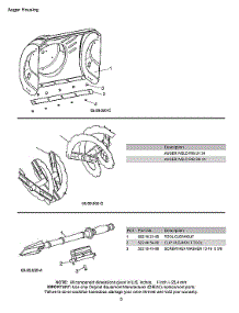 Auger Housing parts for Husqvarna Gas Snowblower ST224-97046850101 from AppliancePartsPros.com