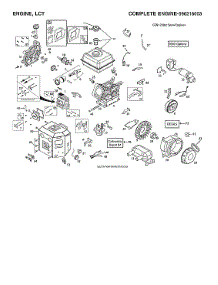 Engine, Lct parts for Husqvarna Gas Snowblower ST224-97046850101 from AppliancePartsPros.com
