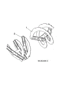 Auger Weld parts for Husqvarna Gas Snowblower ST224P-96193012204 from AppliancePartsPros.com