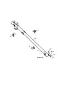 Cable Rotator parts for Husqvarna Gas Snowblower ST224P-96193012204 from AppliancePartsPros.com