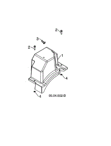 Belt Cover parts for Husqvarna Gas Snowblower ST224P-96193012204 from AppliancePartsPros.com