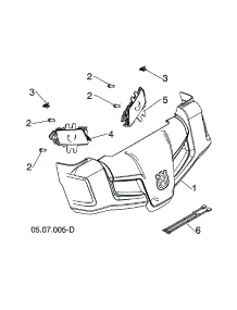 Console Cover parts for Husqvarna Gas Snowblower ST227P-96193009705 from AppliancePartsPros.com