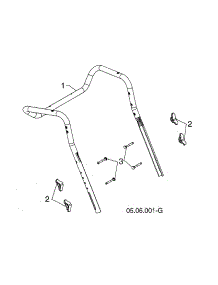 Upper Handle parts for Husqvarna Gas Snowblower ST227P-96193009705 from AppliancePartsPros.com