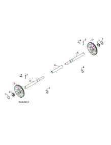 Axle Shaft / Gears parts for Husqvarna Gas Snowblower ST227P-96193009705 from AppliancePartsPros.com