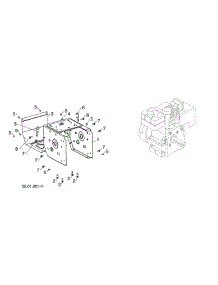 Frame / Engine parts for Husqvarna Gas Snowblower ST227P-96193009705 from AppliancePartsPros.com