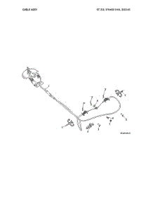 Cable Assy parts for Husqvarna Gas Snowblower ST230-97046910100 from AppliancePartsPros.com