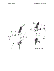 Cable & Levers parts for Husqvarna Gas Snowblower ST230-97046910100 from AppliancePartsPros.com