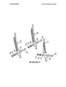 Lever & Springs parts for Husqvarna Gas Snowblower ST230-97046910100 from AppliancePartsPros.com