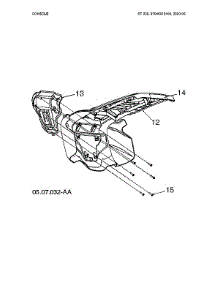 Console parts for Husqvarna Gas Snowblower ST230-97046910100 from AppliancePartsPros.com