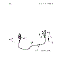 Cable parts for Husqvarna Gas Snowblower ST230-97046910100 from AppliancePartsPros.com