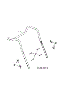 Upper Handle parts for Husqvarna Gas Snowblower ST230P-96193010106 from AppliancePartsPros.com