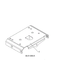 Large Mounting Plate parts for Husqvarna Gas Snowblower ST230P-96193010106 from AppliancePartsPros.com
