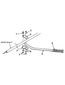 Handle Assembly parts for Homelite Gas Line Trimmer ST285 from AppliancePartsPros.com