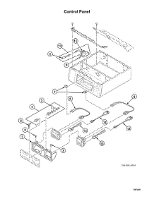 Control Panel parts for Speed Queen Laundry Center STGNCASP115TW01 from AppliancePartsPros.com