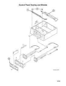 Control Panel Overlay / Shields parts for Speed Queen Laundry Center STGNCASP115TW01 from AppliancePartsPros.com